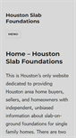 Mobile Screenshot of houstonslabfoundations.com